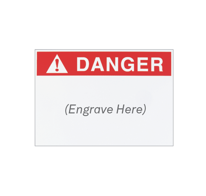 Ready-to-engrave OSHA Signs